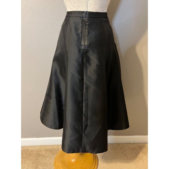 Phoebe Kay Unger Skirt 8 Black Tafetta A Line Full NWT NEW - Picture 4 of 8